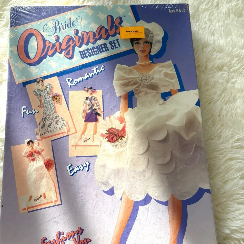 Vintage 1991 paper doll kit toy gift set bridal bride wedding new in box sealed